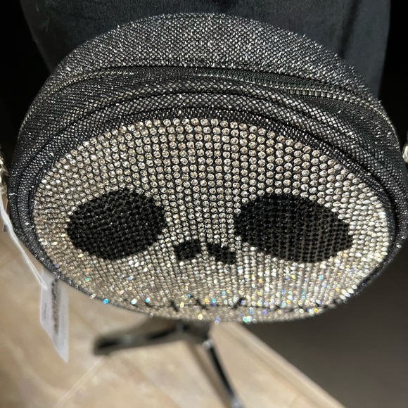 ☠️ 🖤NWT-Disney × Skinny Dip London Jack Skellington Bling Crossbody Bag☠️🖤 - Picture 8 of 12